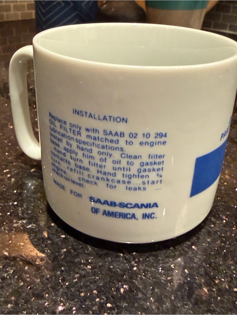 Vintage Saab-Scania of America Mug - Picture 4 of 9